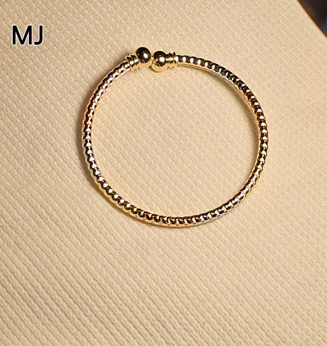 Bracelet  Figaro Slave Diamond Star Plate 18K Laminated Gold