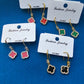 ARETES PENDIENTES EN 4 DIFERENTES ESTILOS Y COLORES BAñADOS EN ORO DE 14K