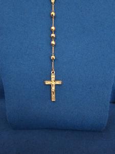 14K Gold Filled Adult Large Beads Rosario - Perfect for Daily Wear